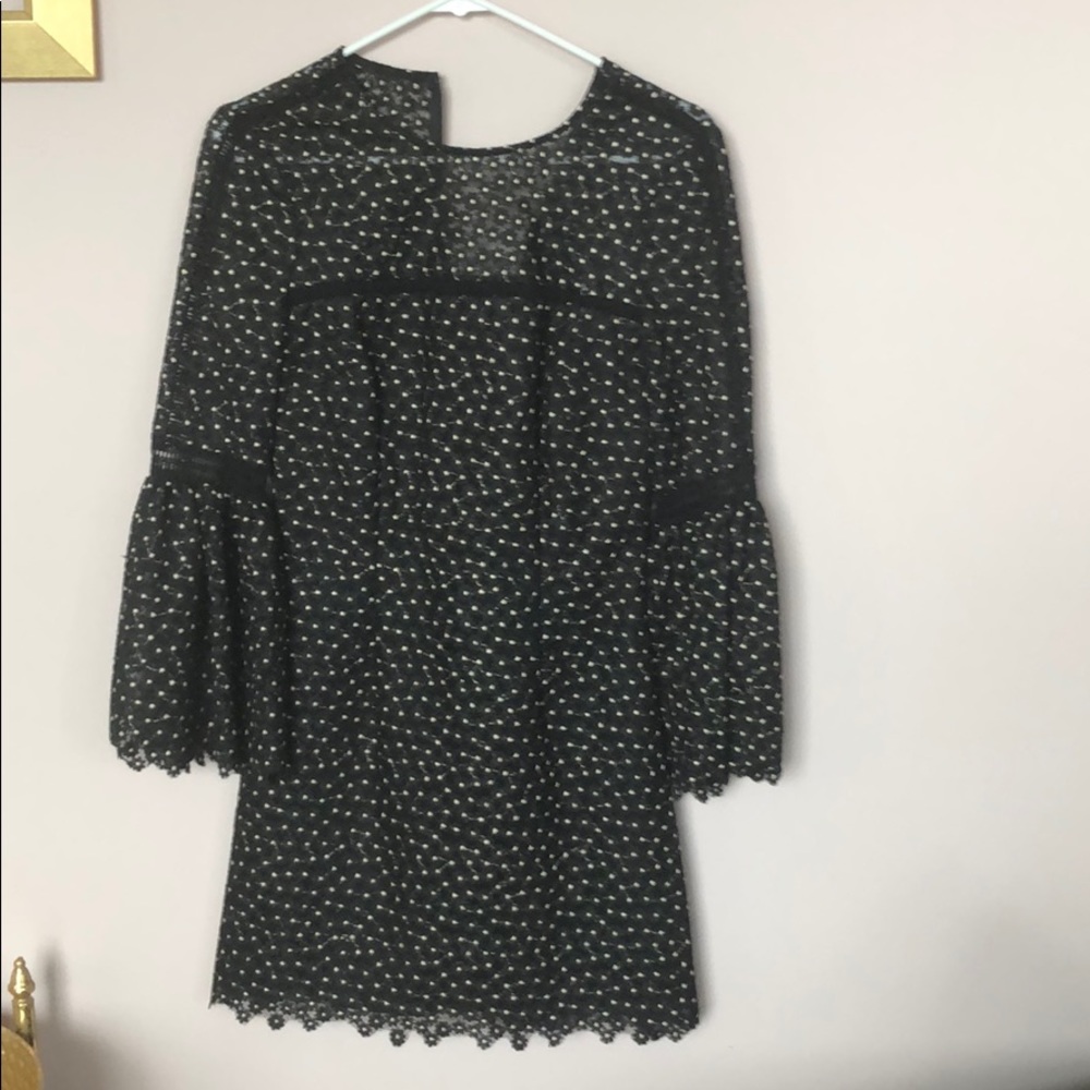 NWT Cynthia Rowley Black Embroidered Dress Size 0